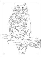 A coloring page of sesame street